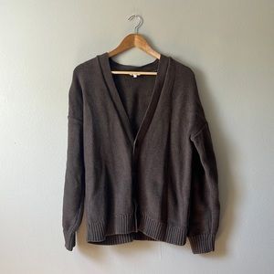 Men’s Kotn Cardigan. Size Small. Chocolate colour.
